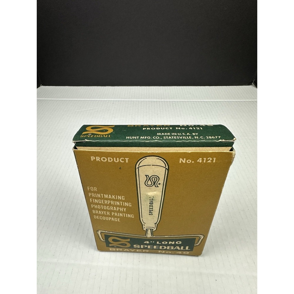 Speedball Brayer No. 49 4" Block Printing Red Handle Roller MPN 4121 Art Tool - Picture 2 of 6